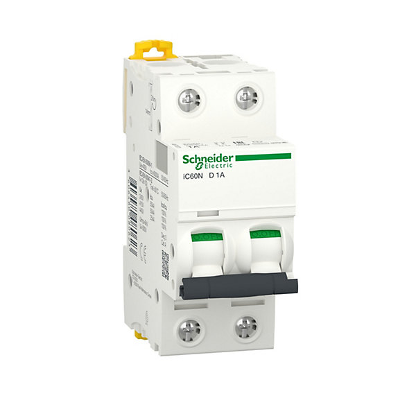 A9f75201 - Disjoncteur Courbe D Bipolaire 1a - 2p - 50ka - à Vis - Schneider Electric Acti9 Ic60n