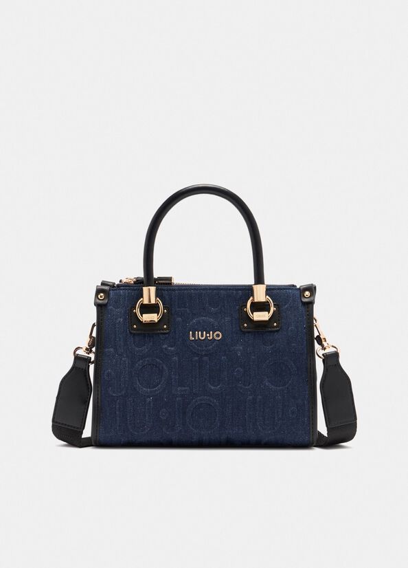 Borsa a mano piccola in denim