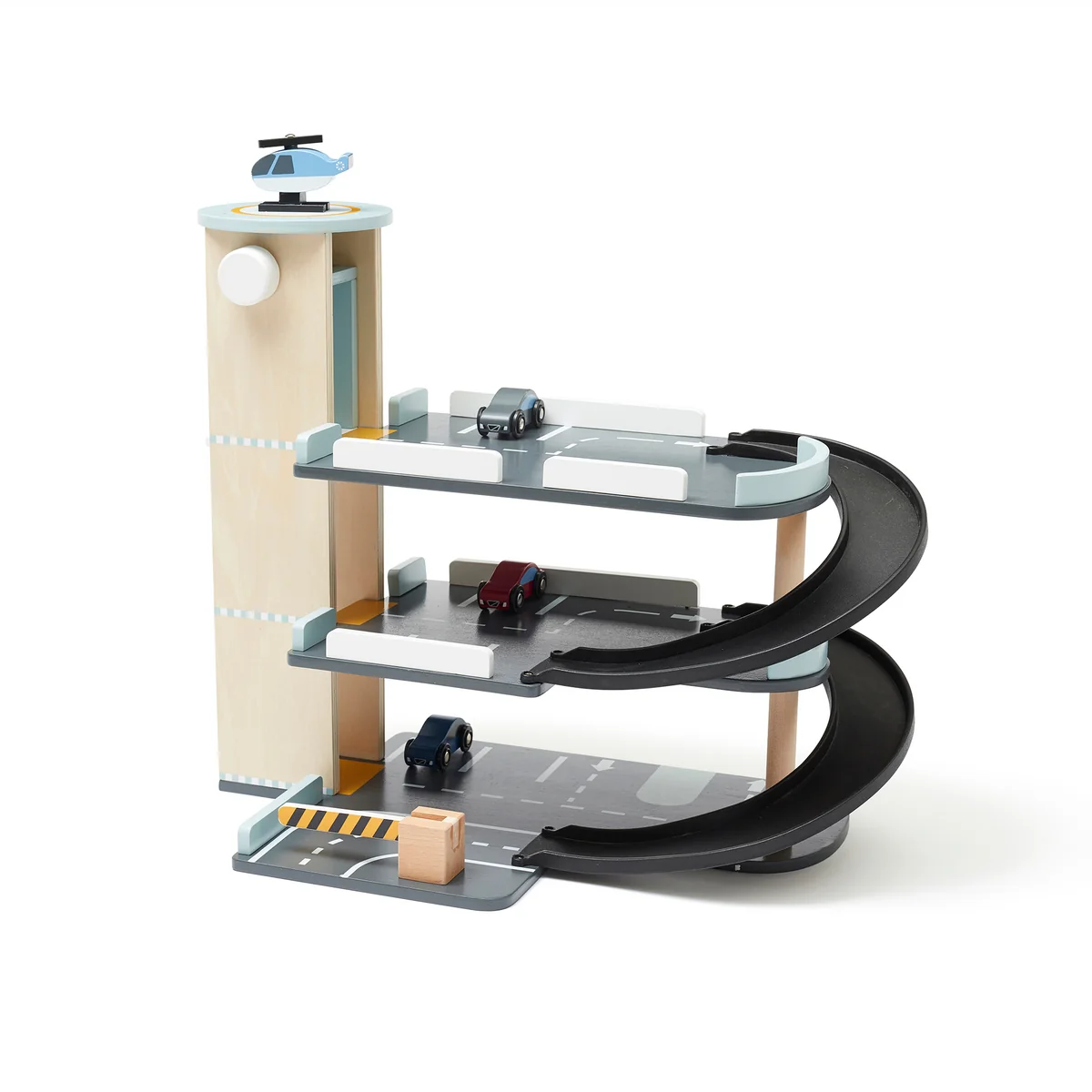 Kids Concept - Aiden Parkhaus mit Zubehör, bunt (5er-Set)