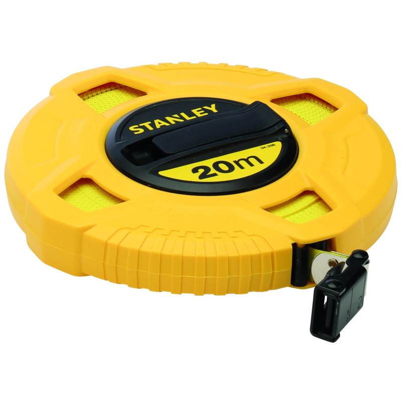 Ruban mesure longue en fibre de verre 20 m x 12,7 mm STANLEY