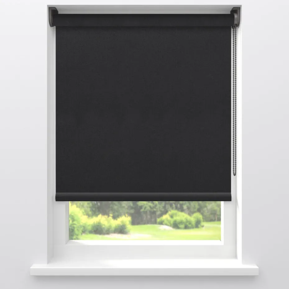 Kwantum Rolgordijnen | Rolgordijn Mara  Zwart