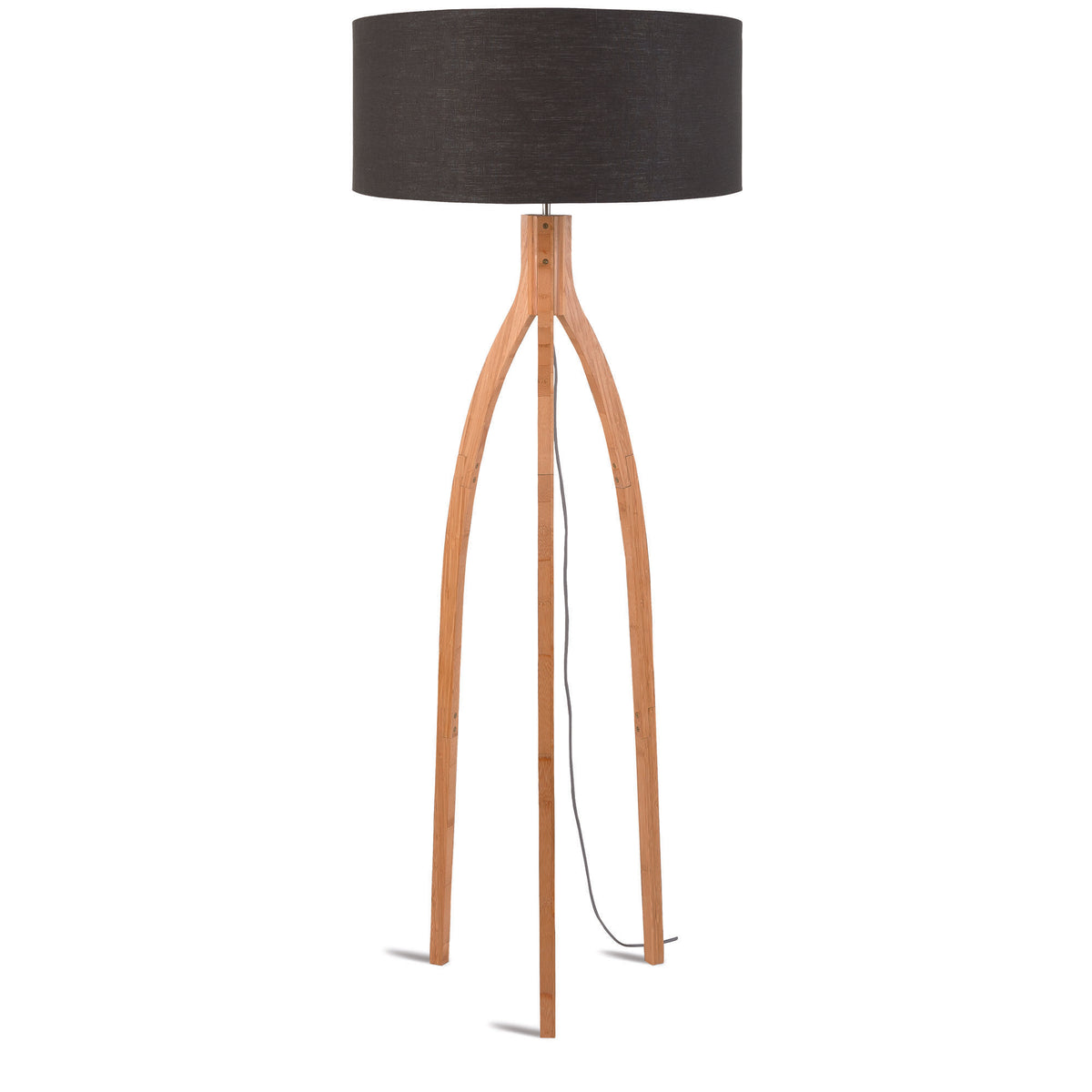 GOOD&MOJO vloerlamp Annapurna - grijs - Ø60cm