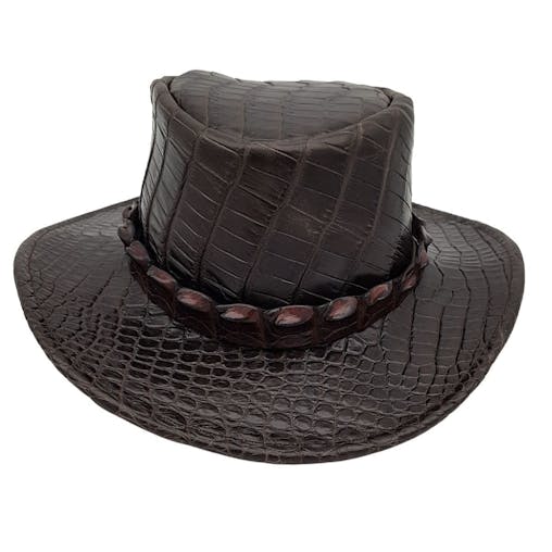 Jacaru 1129 Darwin Crocodile Leather Hat