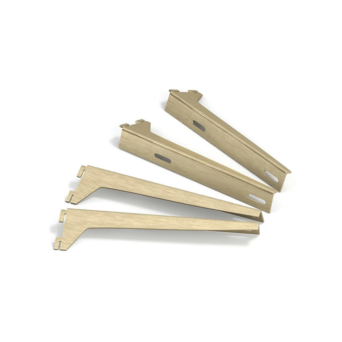 Lot de 4 équerres métal pour dressing Johanez