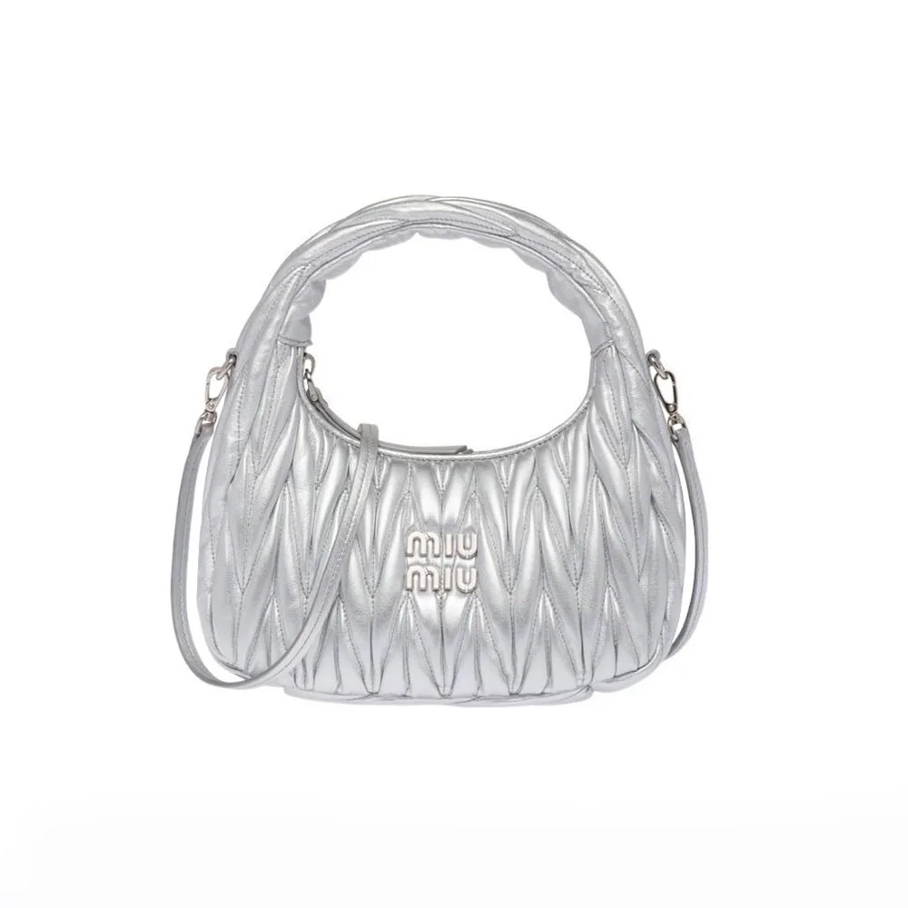 MIU MIU Wander matelassé hobo bag Mini&Small