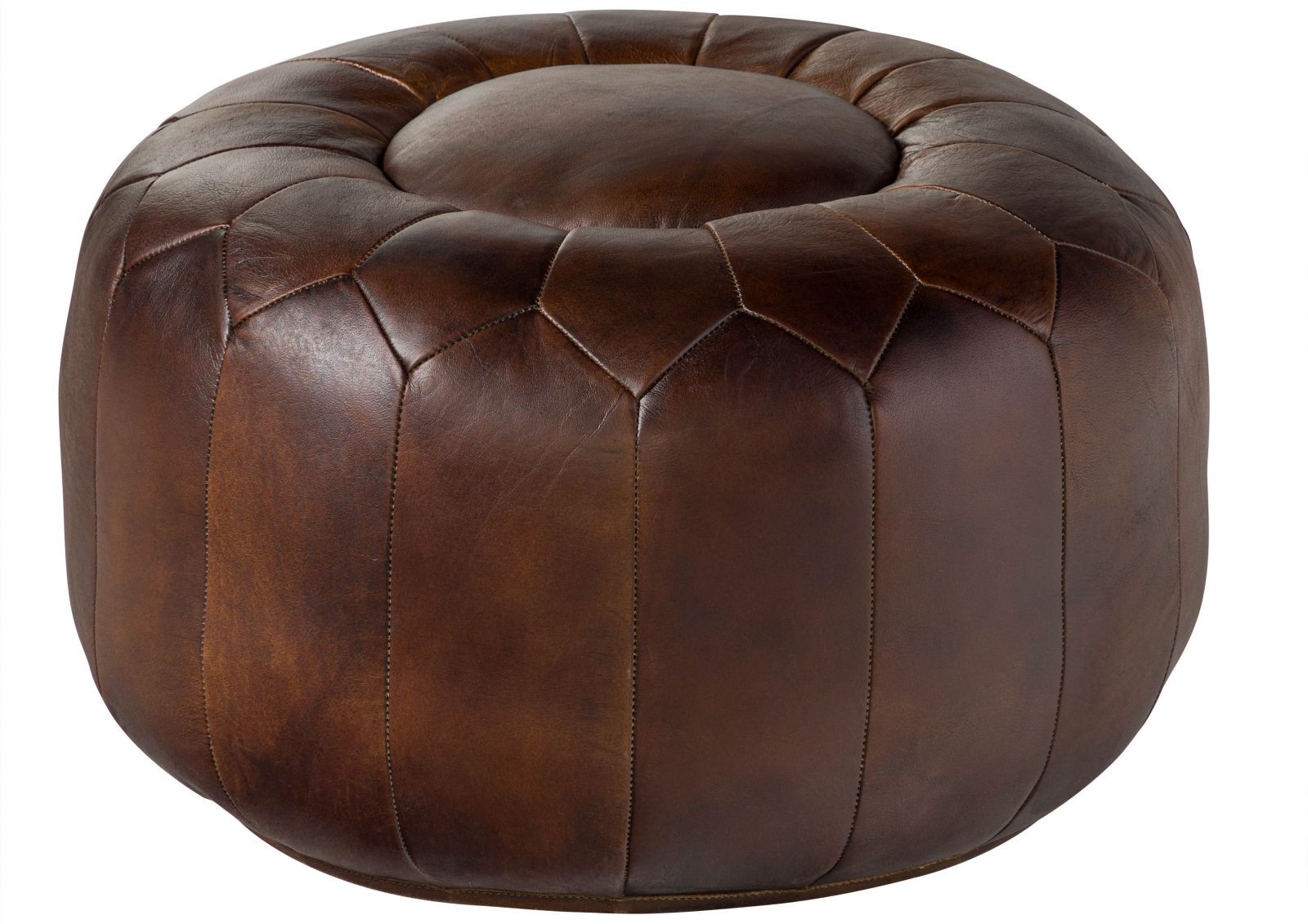 CHESTERFIELD Pufa #18 Skóra naturalna 60x38 cm