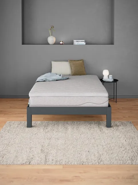 Topmadras 140x200cm WELLPUR GULEN grå