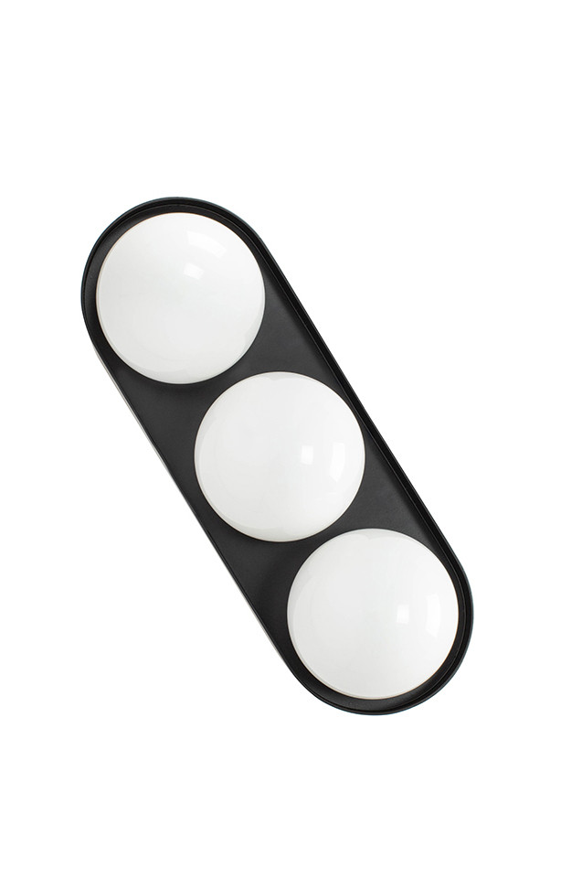 MOOSEE lampa ścienna DROPS 3 czarna