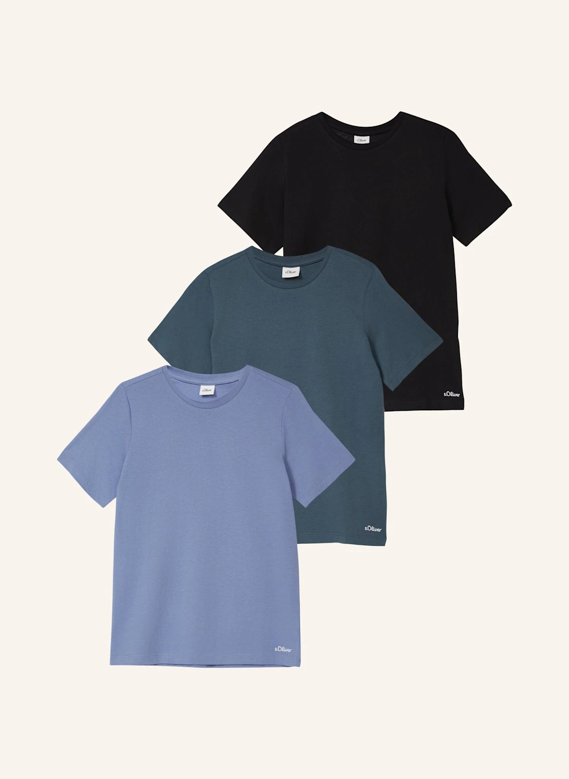s.Oliver RED 3er-Pack T-Shirts