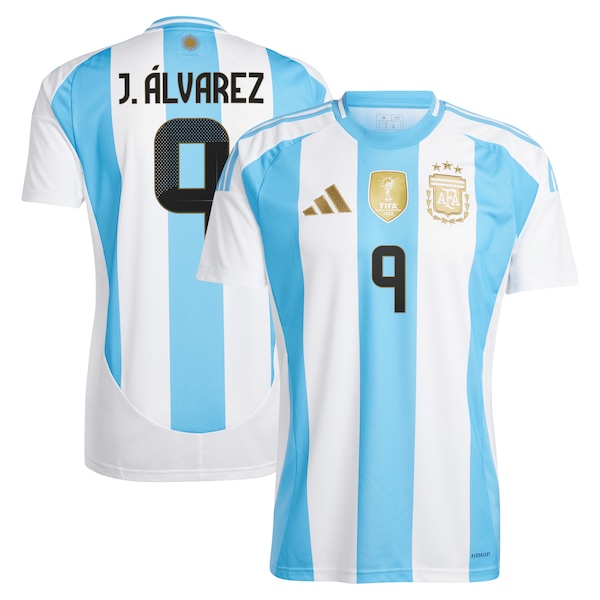 Julián Álvarez Argentina National Team adidas 2024 Home Replica Jersey - White
