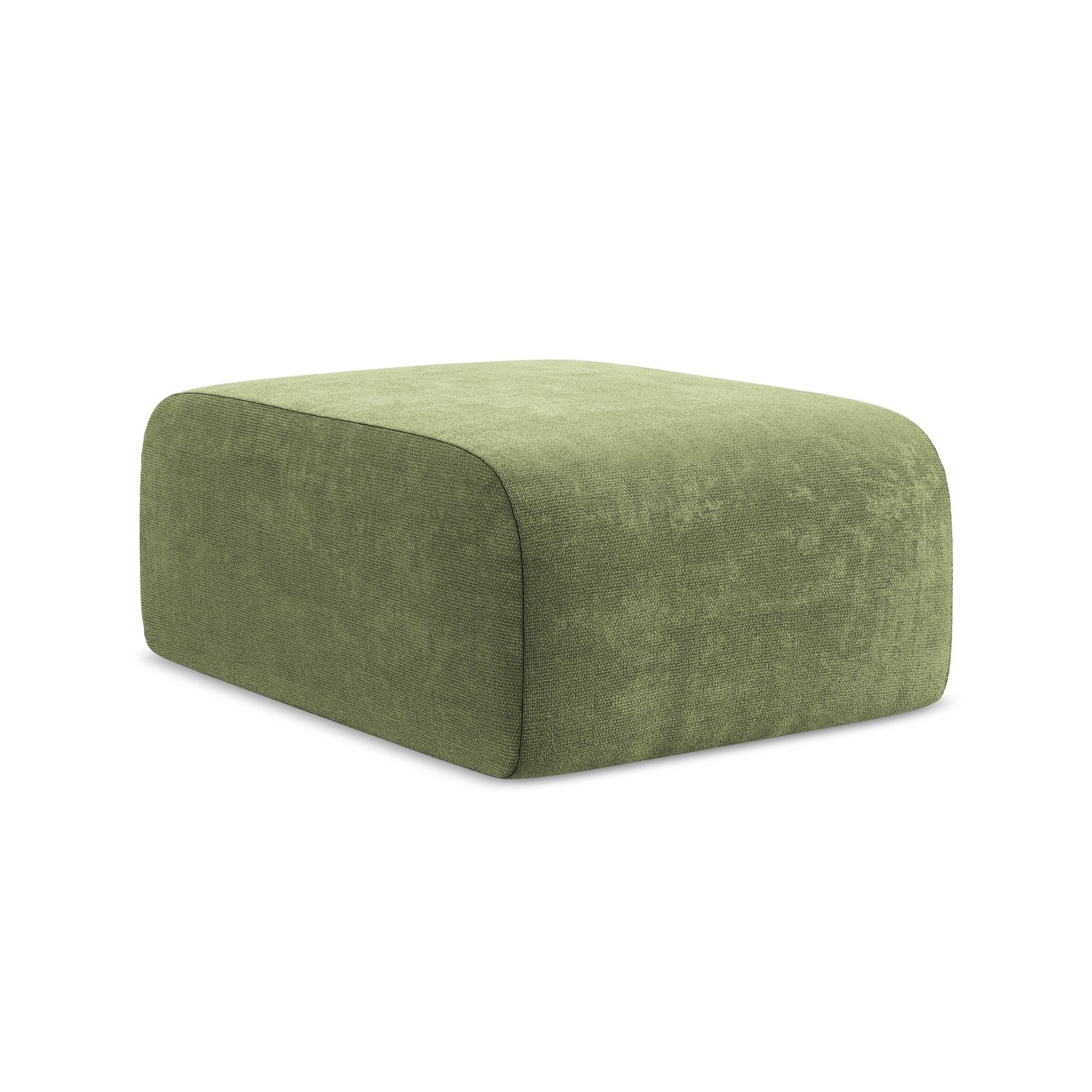 LaMiaSofa Poef Cervo - chenille stof - groente - 72x94x42