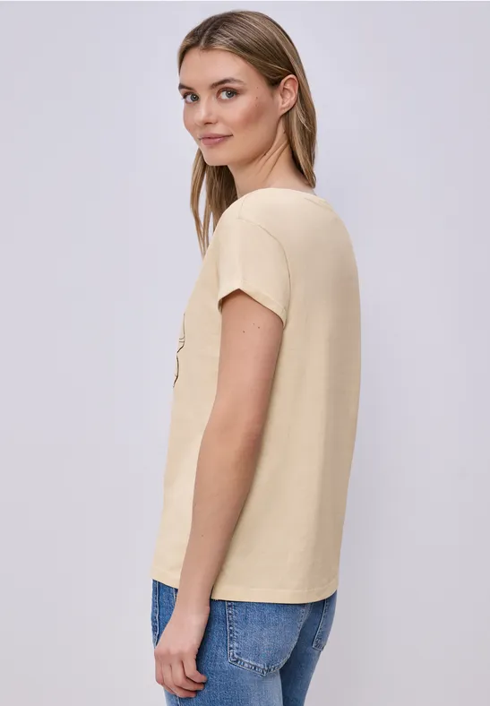 Kurzarm Shirt mit floralem Artwork