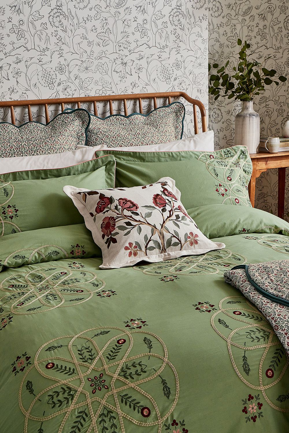Morris & Co Brophy Embroidery Cotton' Duvet Cover Set