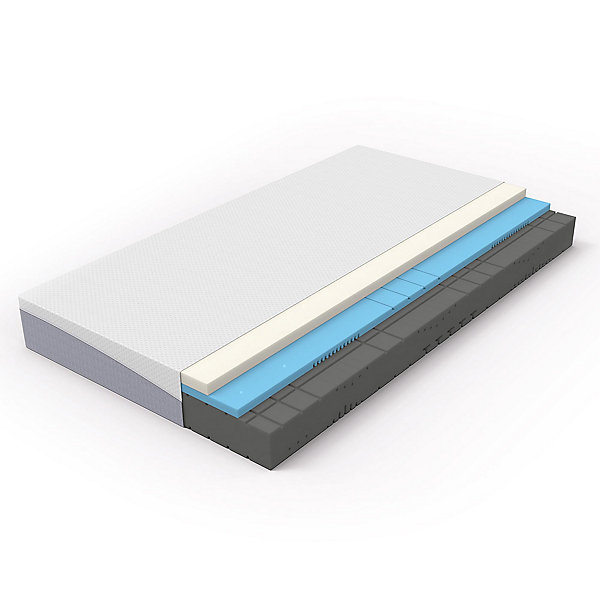 Matelas réversible 160x200cm,hauteur 20cm,degré de fermeté H3 &H4,côté souple et ferme,mousse confort 7 zones,Öko-Tex 100
