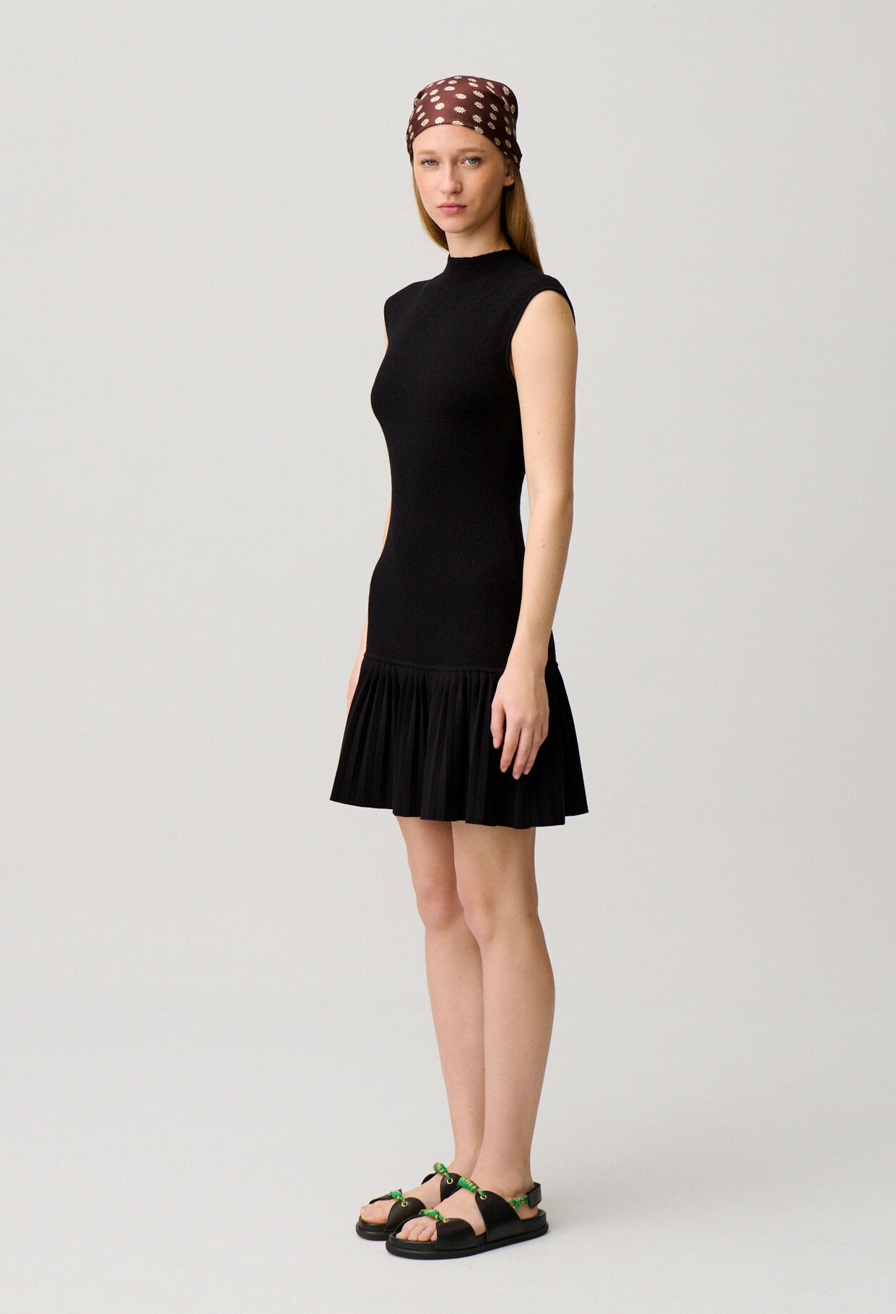 Robe maille plissée