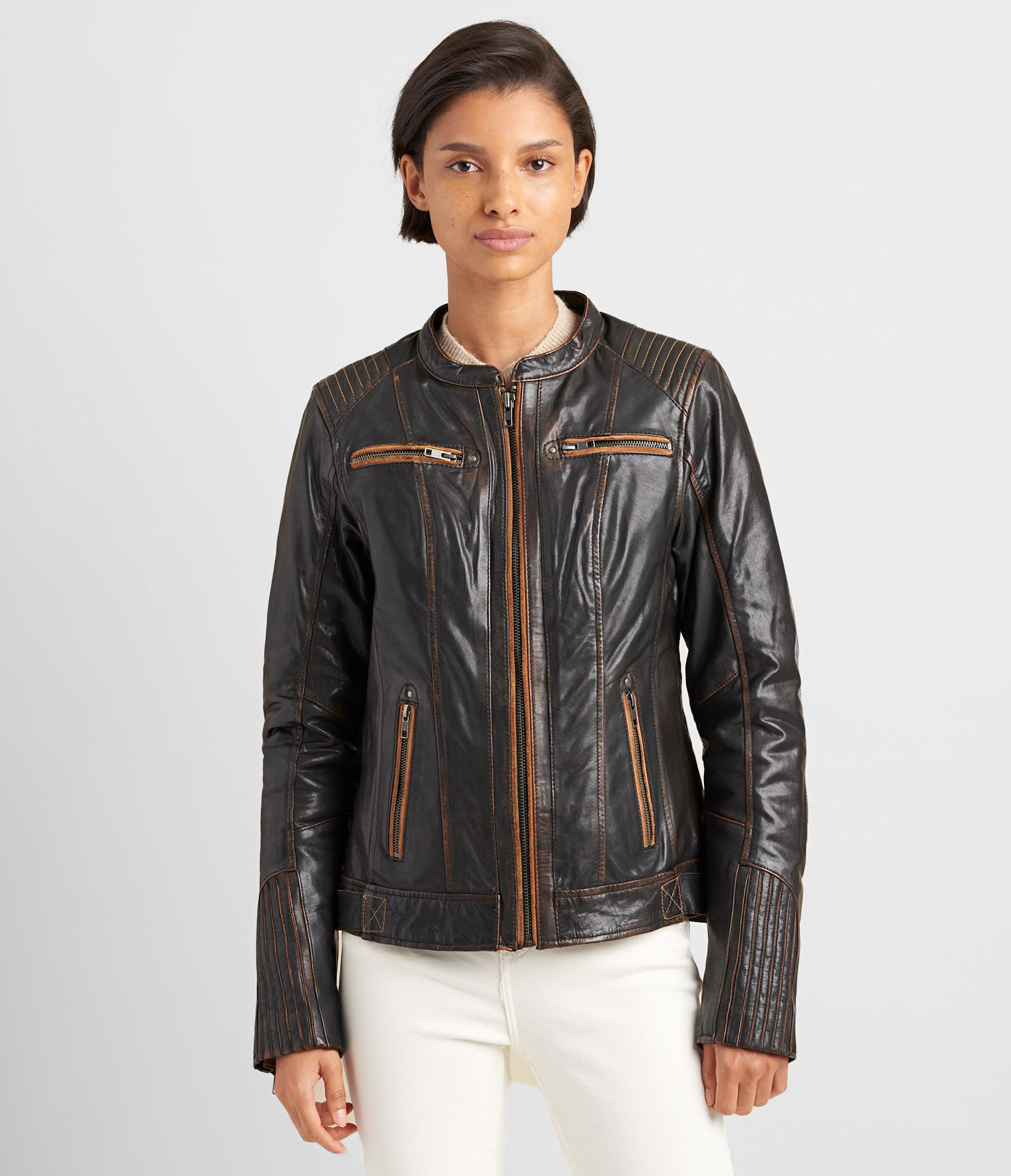 Performance Ribbed Shoulder Motorcycle Jacket