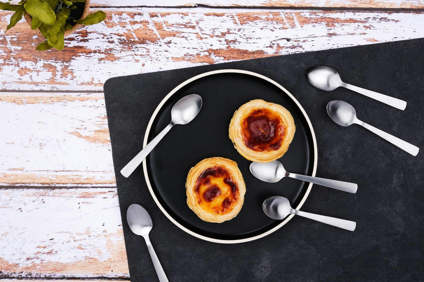 NUDE - Lot de 6 petites cuillères en inox argent