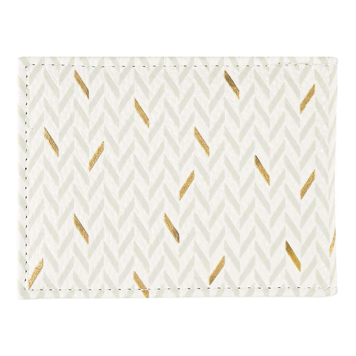 - Portefeuille Homme - Blanc Et Doré