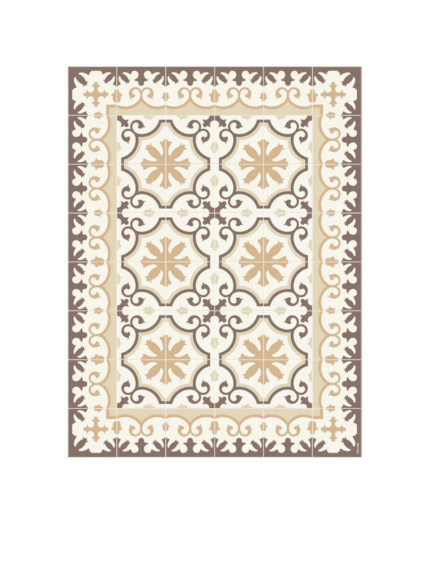 BARCELONE - Tapis en vinyle Avenir Sand beige 60x80