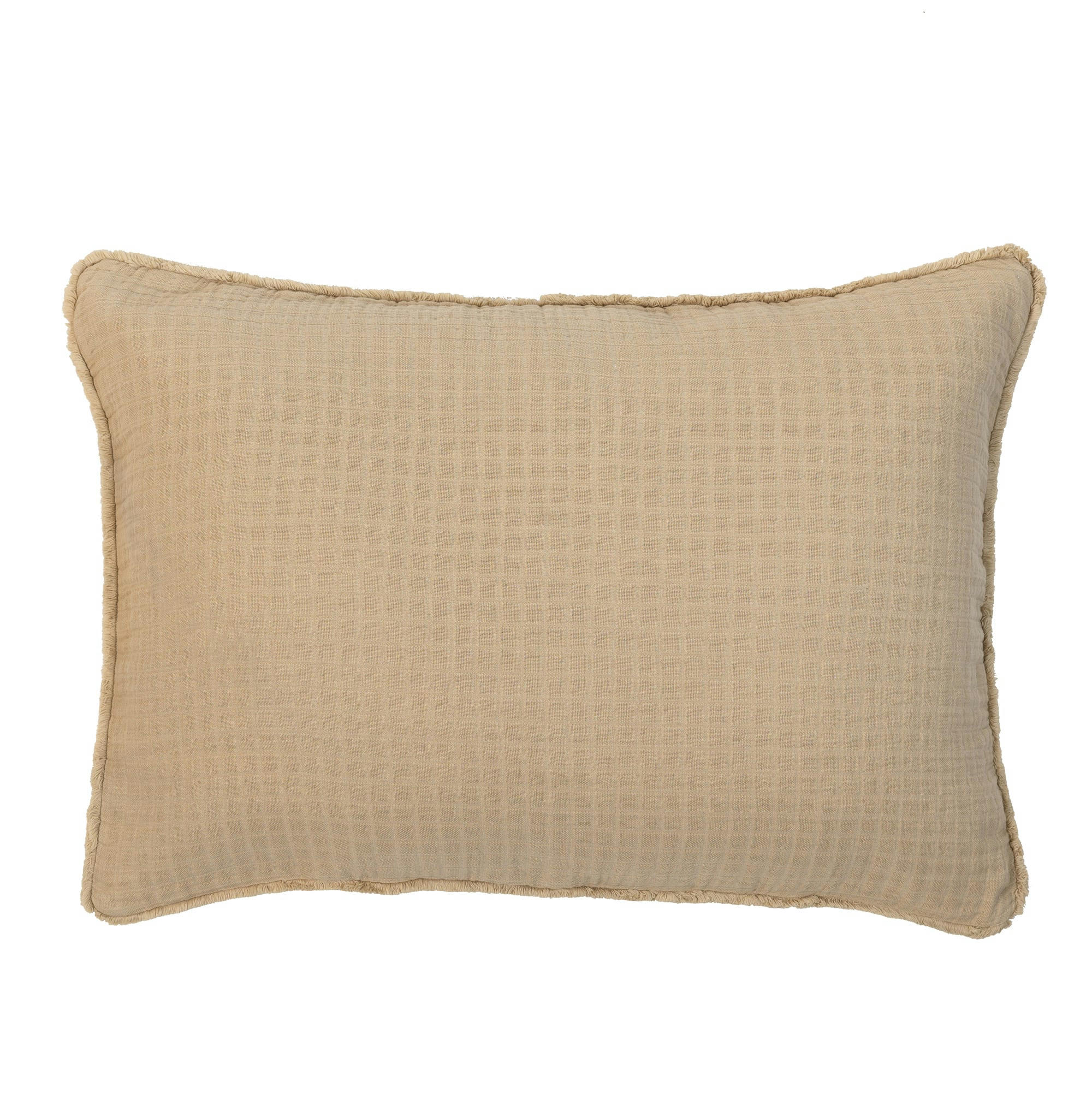 MINORQUE - Housse de coussin gaze de coton mastic 50X70 CM