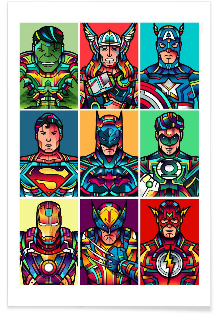 SUPER POP - Affiche multicolore