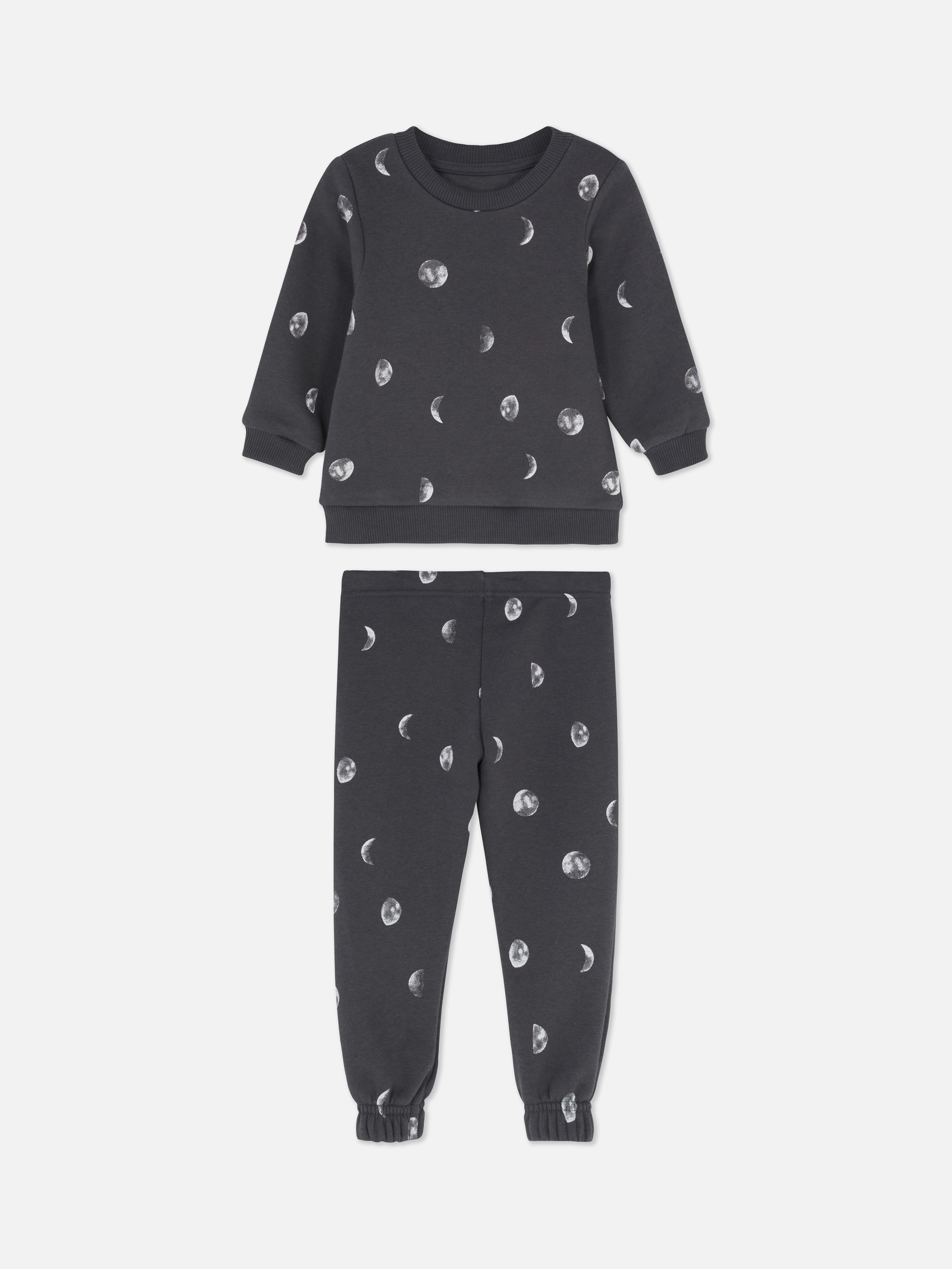 Star Print Sweatshirt and Joggers Set