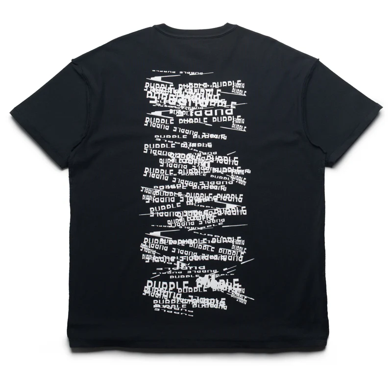 Purple Brand Jumbled Wordmark Tee - Black
