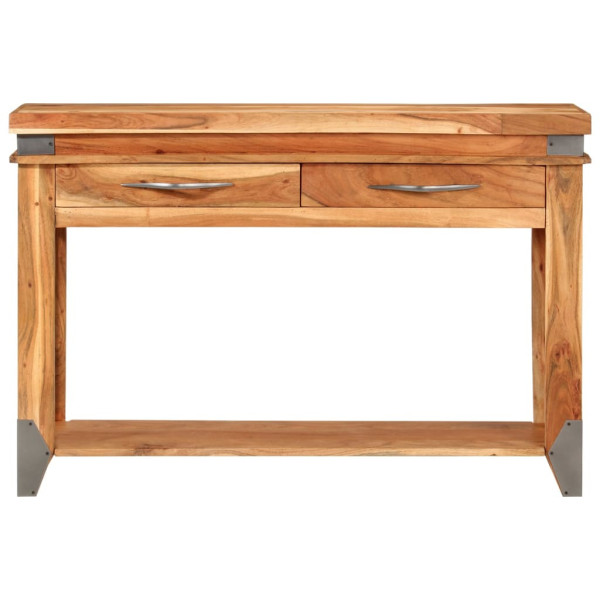 Szafka Nocna Stolik Komoda Brązowa z Szufladą Do Sypialni 110x34x74 cm