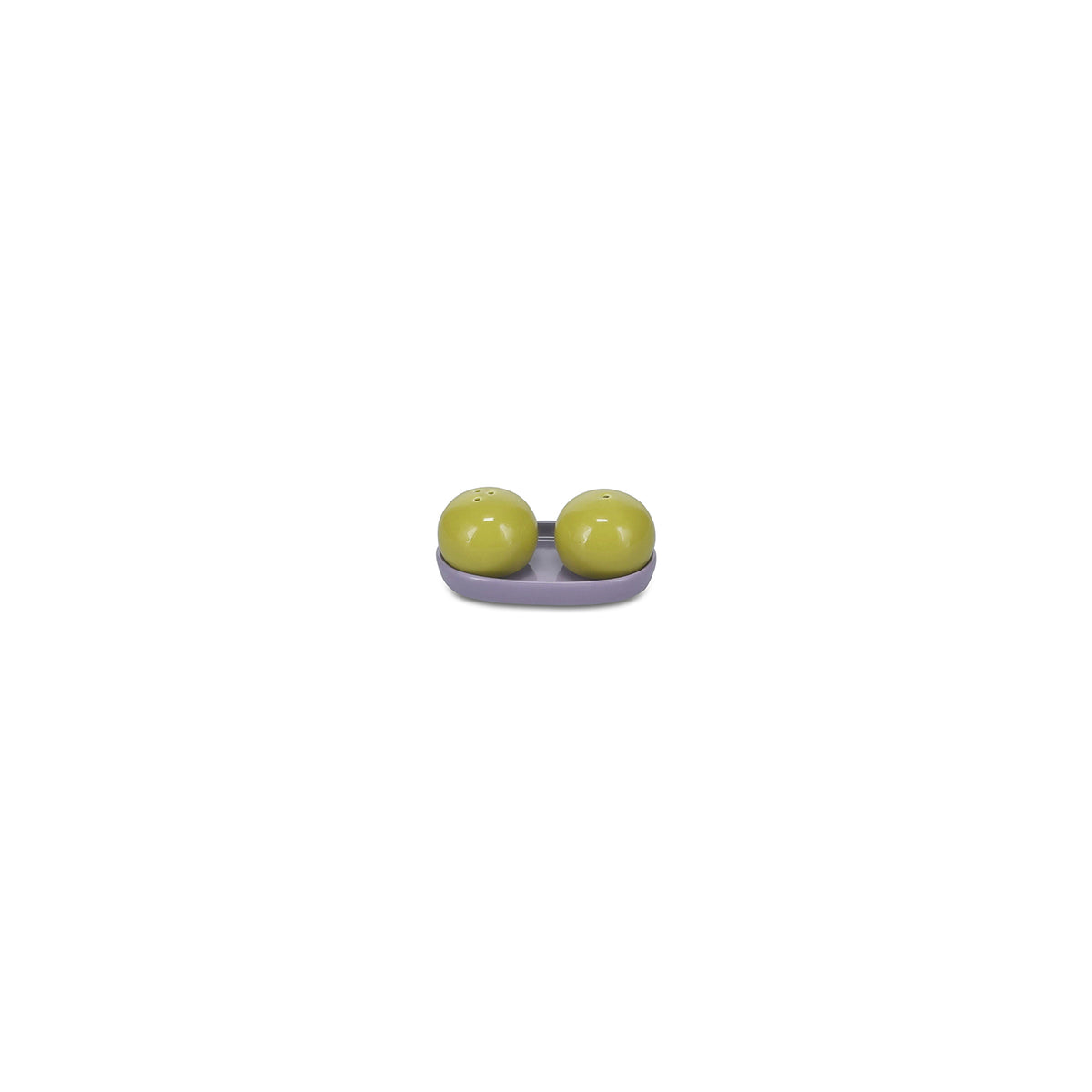 Ona - Peper en zoutstrooier 3-delig groen/paars Duo