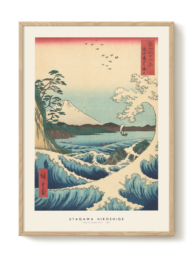 Utagawa Hiroshige - View of mount Fuji - PSTR studio Kunst Poster