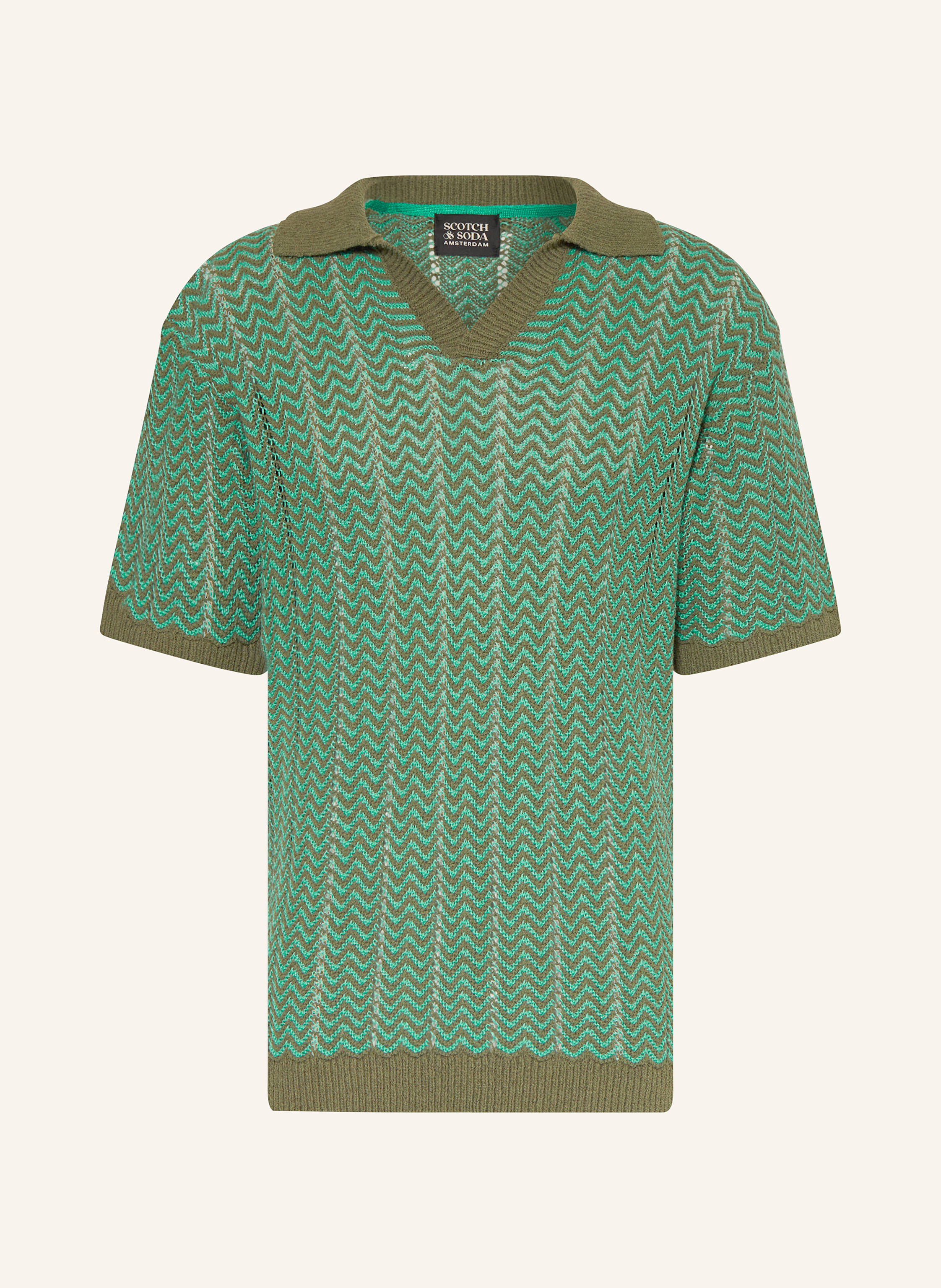 SCOTCH & SODA Strick-Poloshirt