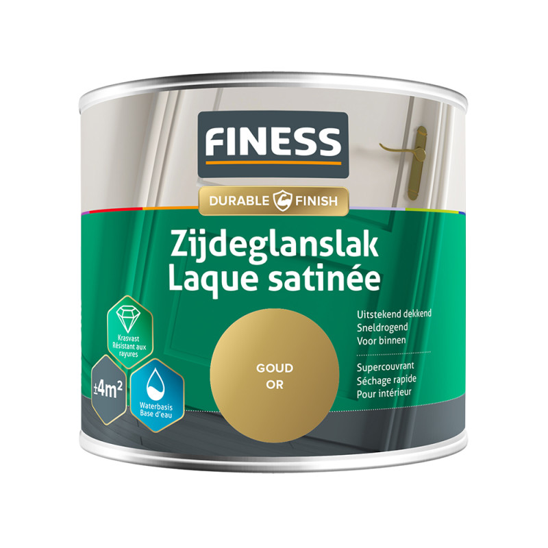 Laque satinée or 0,25 L FINESS