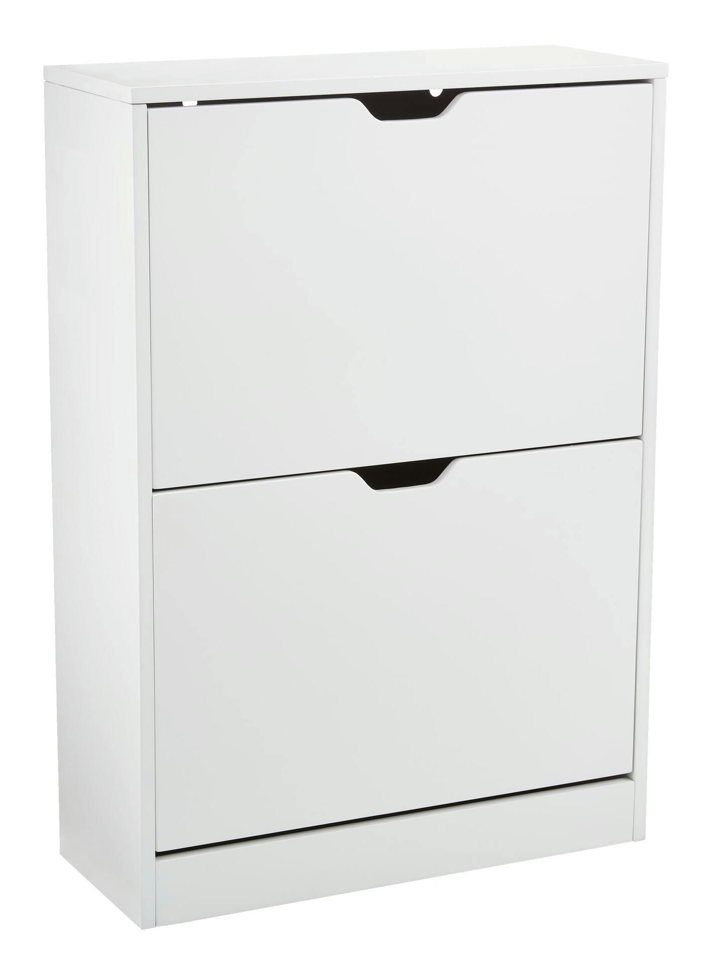 CANVAS Hubbard 2-Tier Shoe Storage Cabinet, White