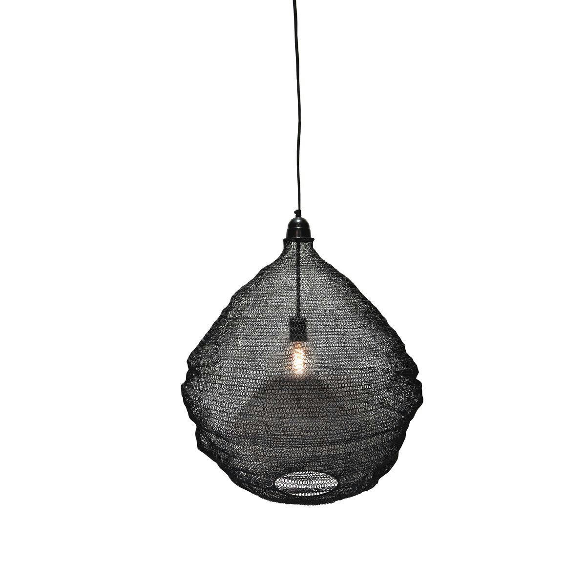 SPIRIT - Suspension en métal filaire noir h73cm