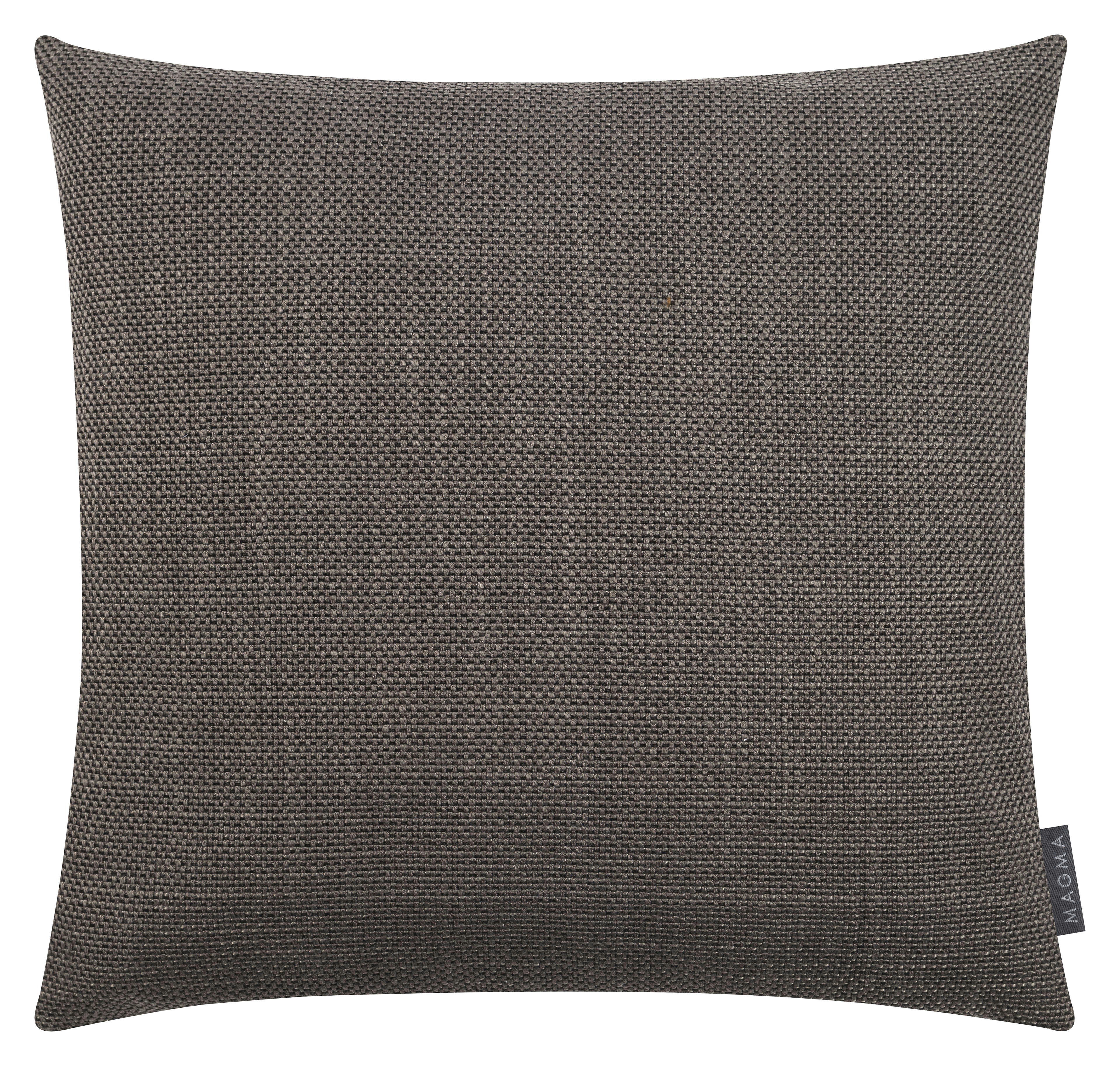 AUSTIN - Housse de coussin jacquard uni taupe 50x50