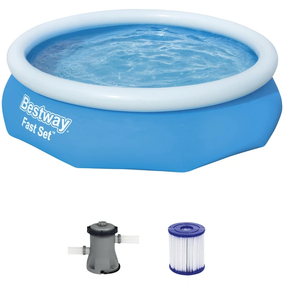 Rundpool »Fast Set™«, grau, ØxH: 305 x 76 cm