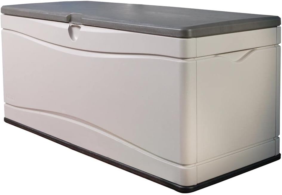LIFETIME 60012 Extra Large Deck Box  130 Gallon  Desert Sand/Brown