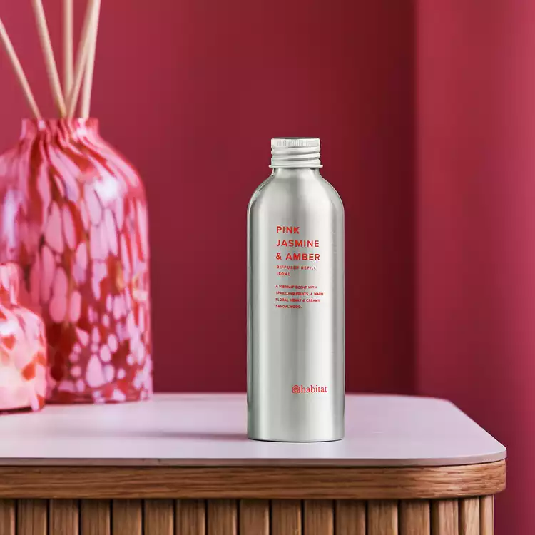 Habitat 180ml Diffuser Refill - Pink Jasmine & Amber
