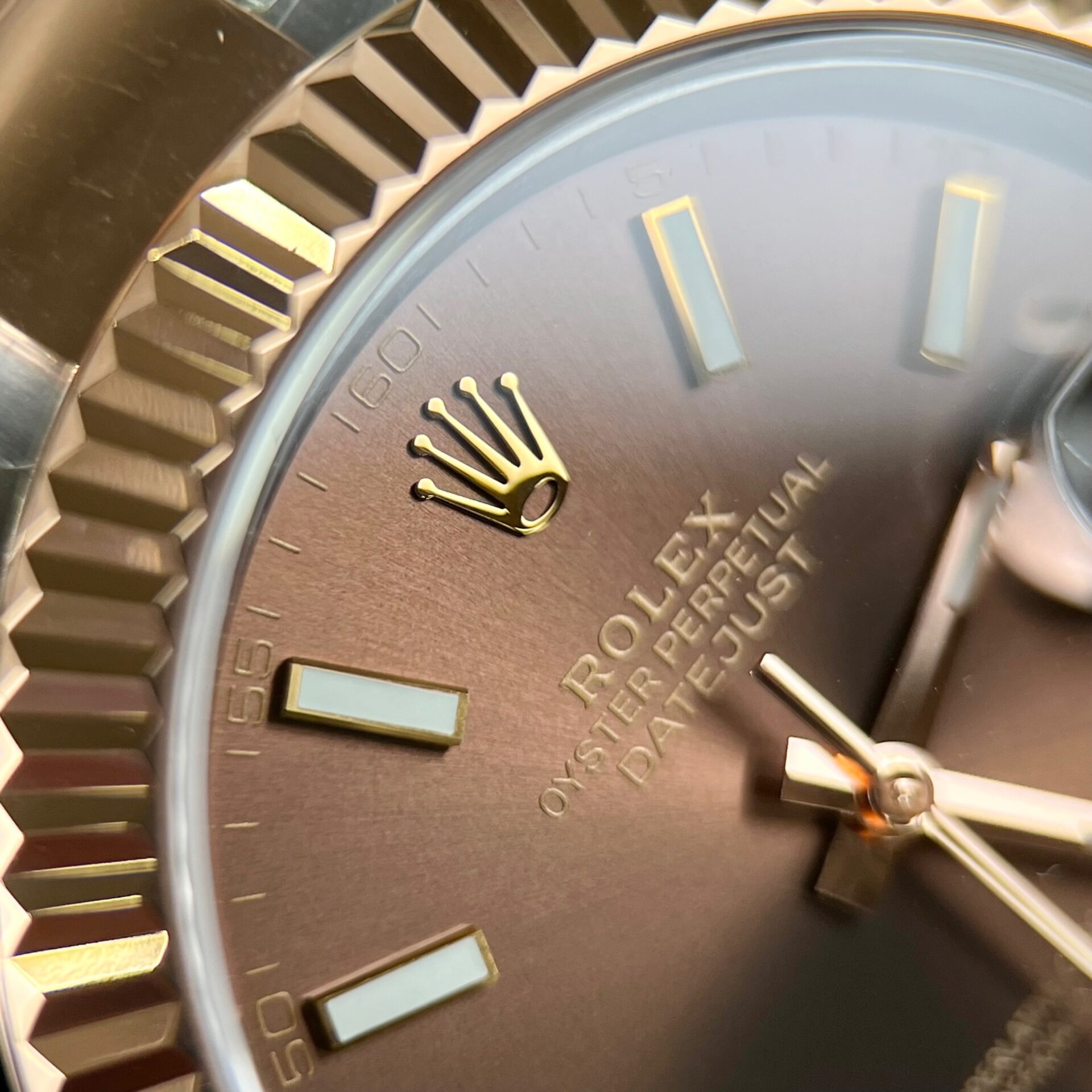 Rolex Datejust 126331 SS/RG Plated Chocolate Dial 41mm Oyster Super Clone