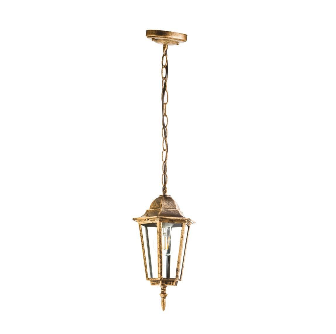 Lampa sufitowa zewnętrzna LO 4105 złota 1 x E27 x 50W IP54 Kobi
