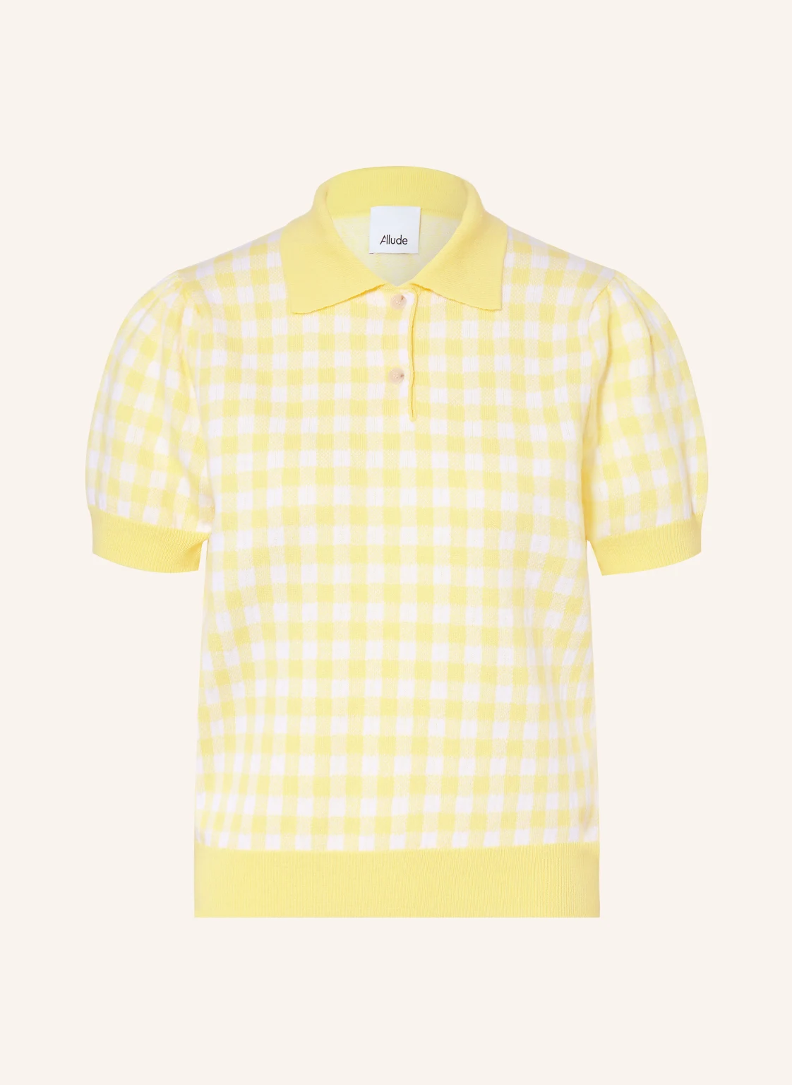 ALLUDE Strick-Poloshirt mit Cashmere