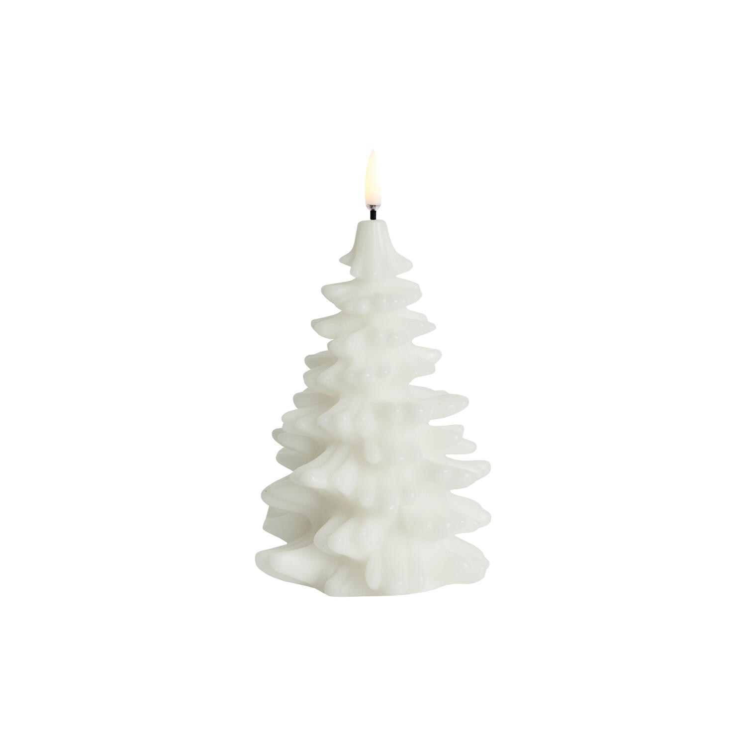 LED Christmas Tree Candle 21 cm, nordic white