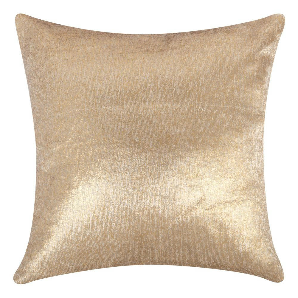 - Coussin en velours doré 40x40