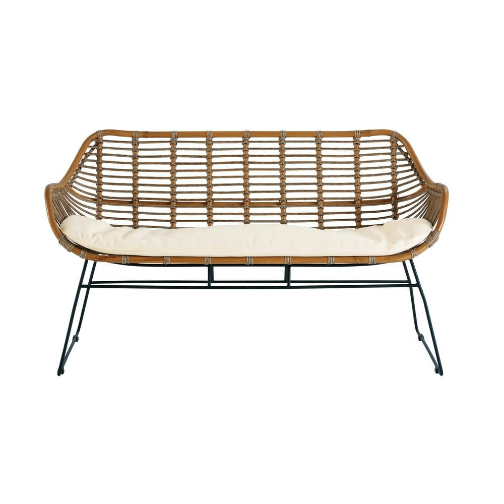 Vanuatu - Banquette de jardin 2 places en résine