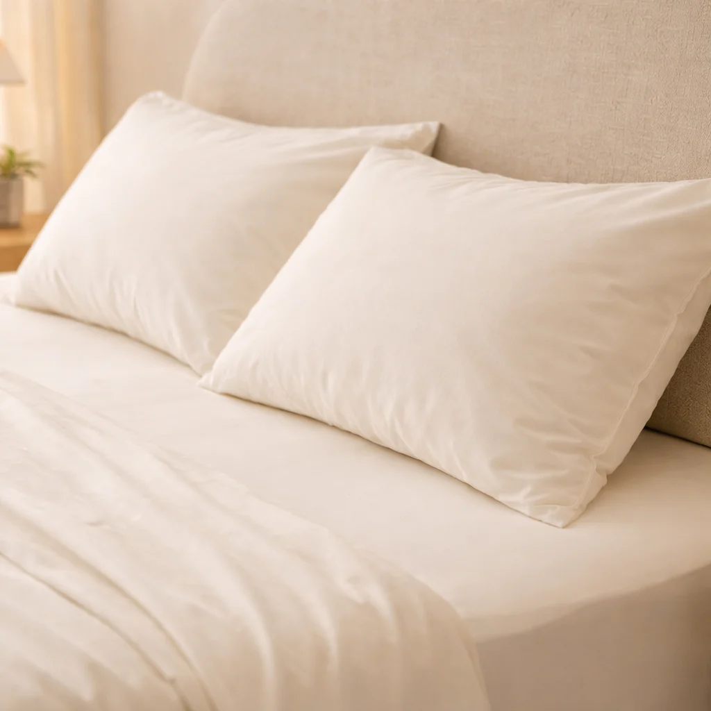 Athena Microfibre Bed Sheet Set - Ivory | Super Soft & Easy Care