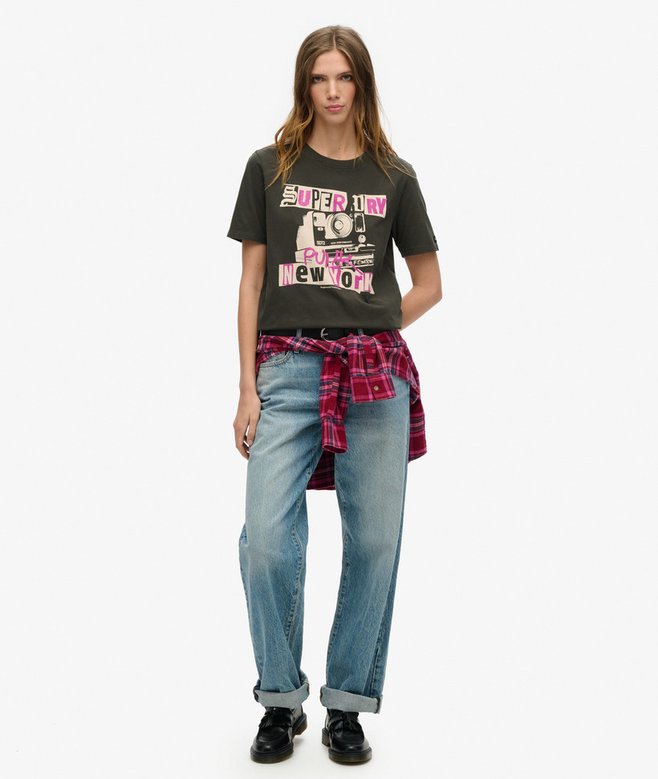 Lo-Fi Punk Poster Relaxed T-Shirt