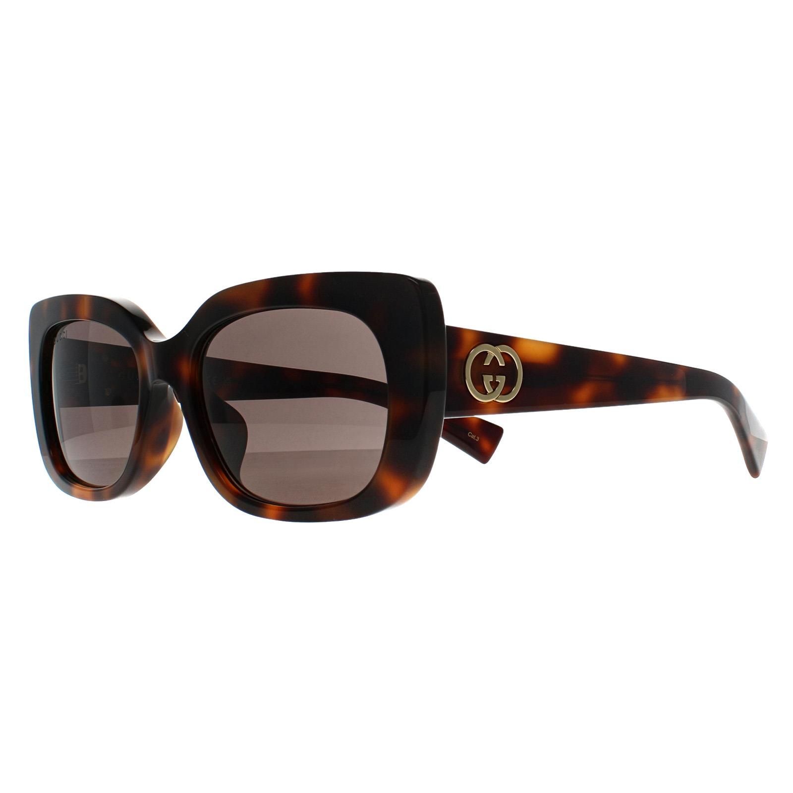 Gucci Rectangle Havana Grey GG1979SK