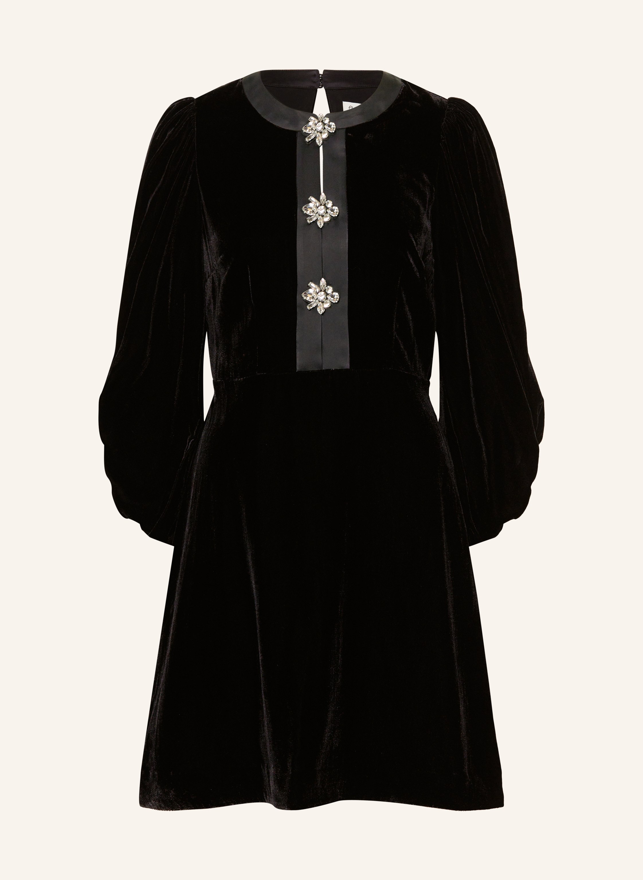 Phase Eight Samtkleid HEIDI mit Schmucksteinen