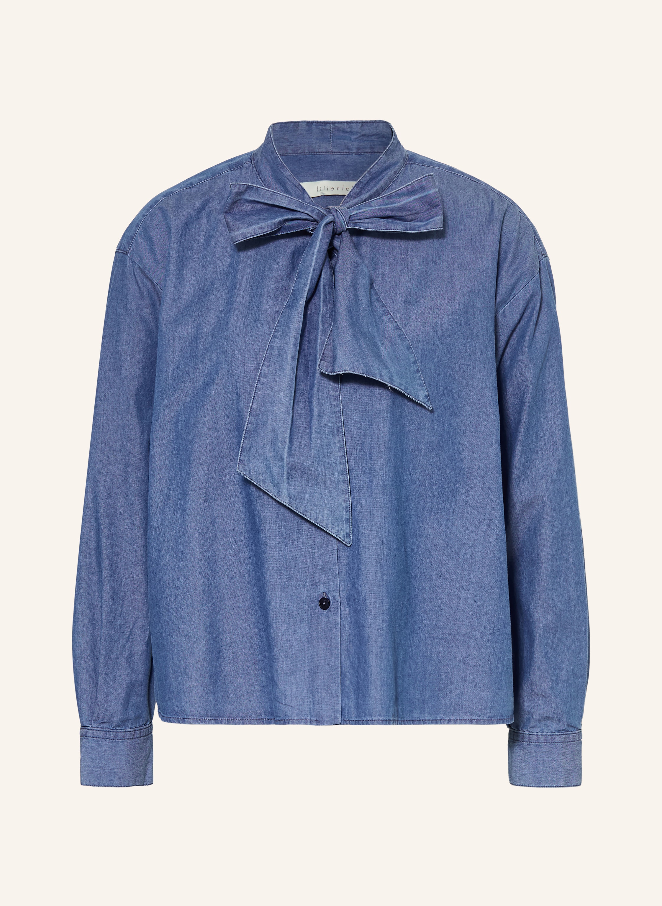 lilienfels Schluppenbluse in Jeansoptik