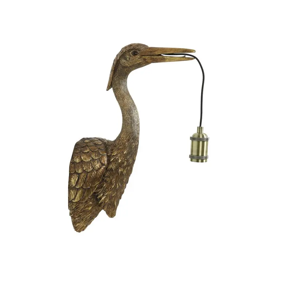 Wandlamp Crane - Antiek Brons - 29.5x16x48cm